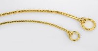 Ring 5 Medium Gold Coloured Snake Chain 30cm