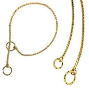 Ring 5 Medium Gold Coloured Snake Chain 65cm