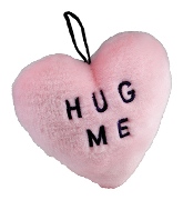 Hug Me Heart with Sqeaker 6 inches