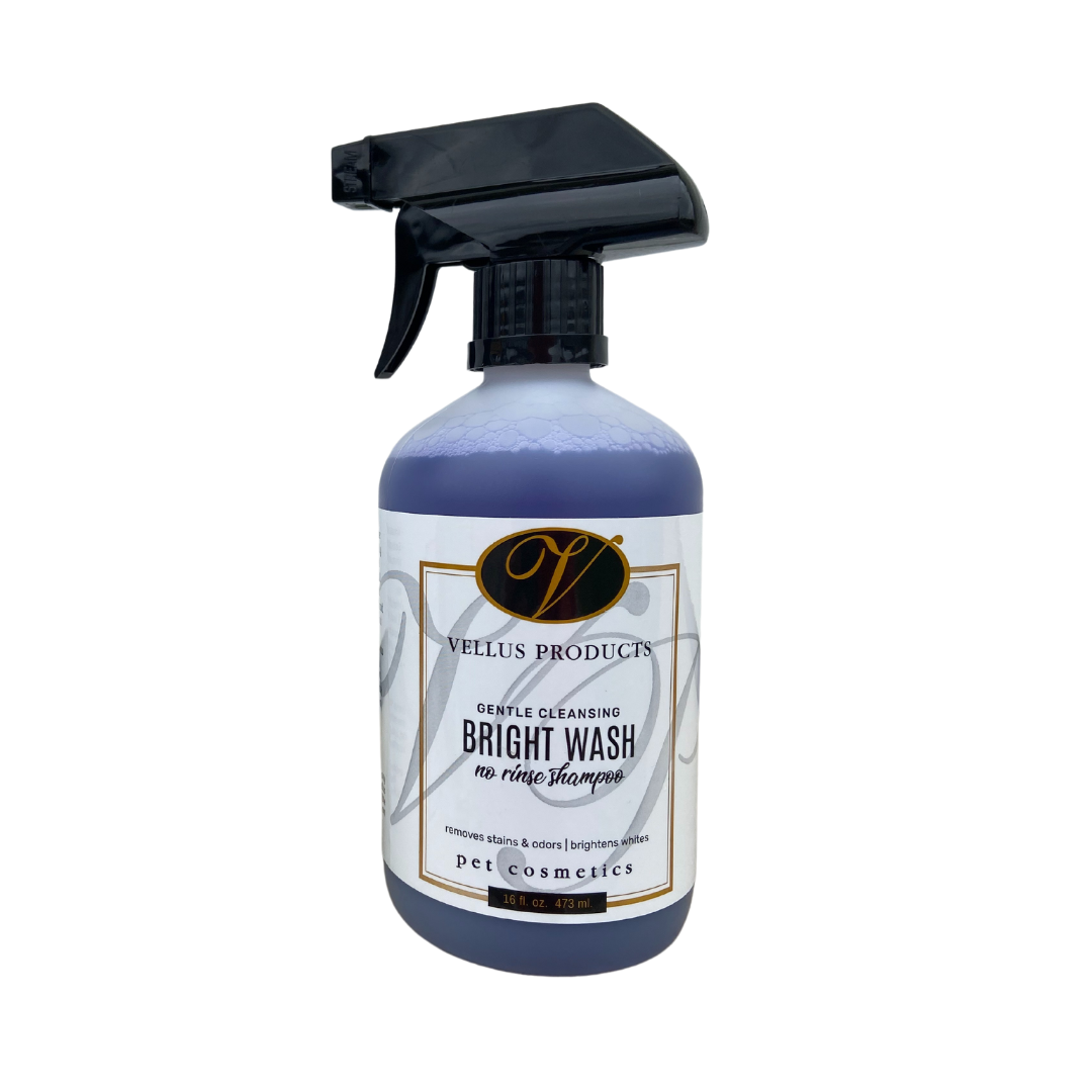 Vellus Bright Wash No Rinse Shampoo - Purple Formula - 16oz