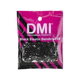 DMI Elastic Bands x 250  Black