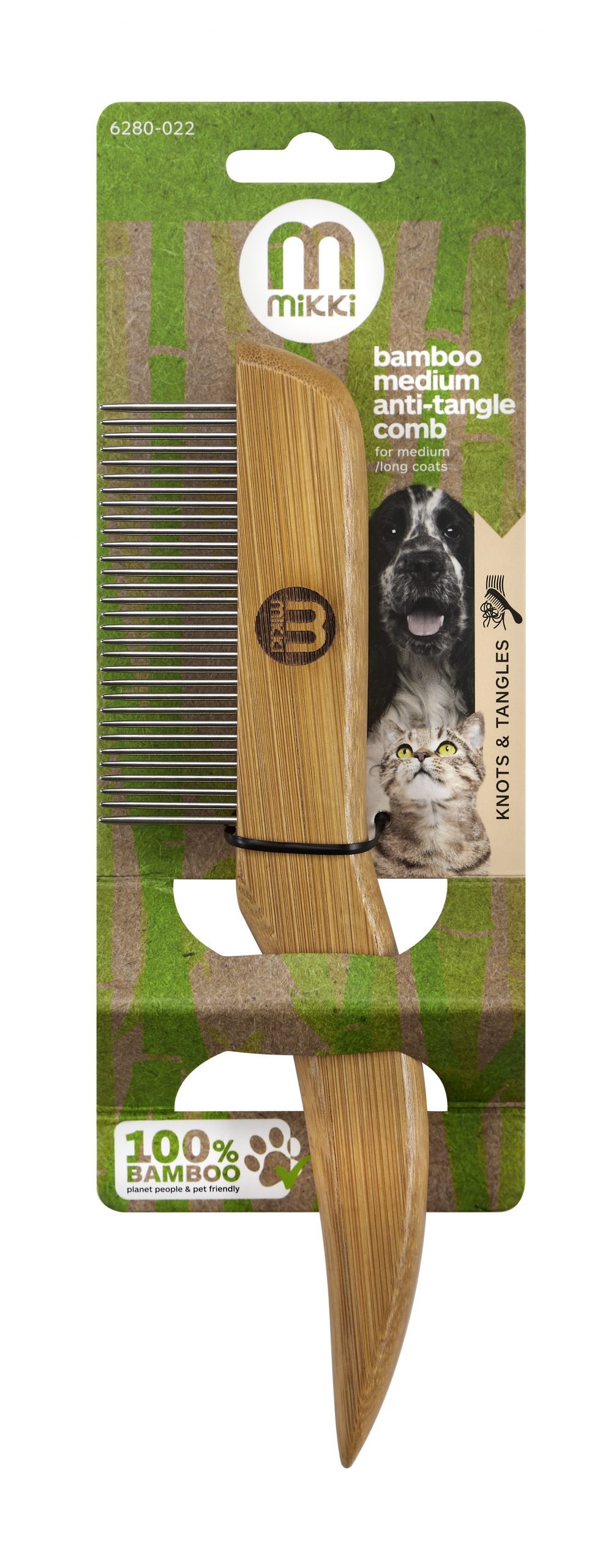 Mikki Bamboo medium anti-tangle comb 6280-022