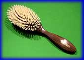 Ebony Pure White Hairbrush (Made in France)