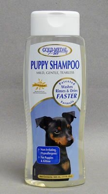 Gold Medal Puppy Shampoo 500ml - Mild Gentle and Tearless - with Cardoplex