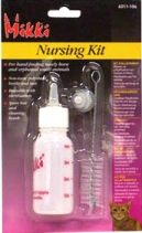 Mikki 2oz Nursing Kit - Bottle, cleaner brush, 3 teats 6211-106