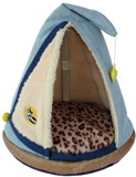 Cleo Cat Cone Bed - Denim