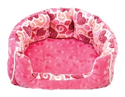 Snuggle Pink Heart Bed 60 cm (24 inc) SN27  Out of stock