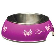 Dogit Butterfly Bowl - Size X-Small  - Purple