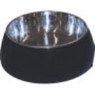 Dogit 2 in 1 Steel Bowl Size Small - Colour Black or White 