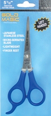 Gold Magic Left Handed Shears w Fingerest 5.5 inch (OE-55LFTY)