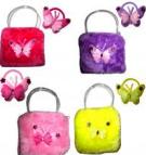 Fluffy Butterfly Bait Bag/Purse with butterfly hair band (VU0028)