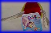 Plush Rope Toy Large Ball with squeaker